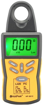 Fényerősség mérő - 200000 Lux - HOLDPEAK 881C