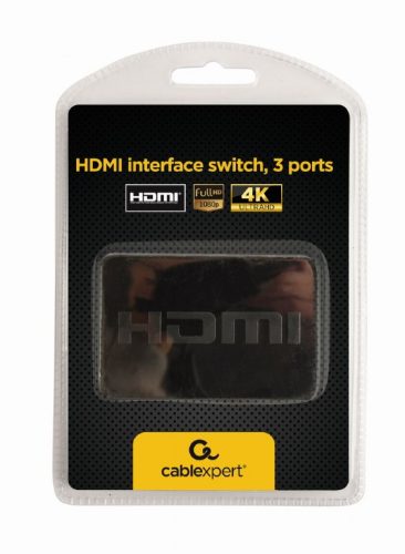 Gembird 3 bemenetes HDMI switch távirányítóval (DSW-HDMI-34)