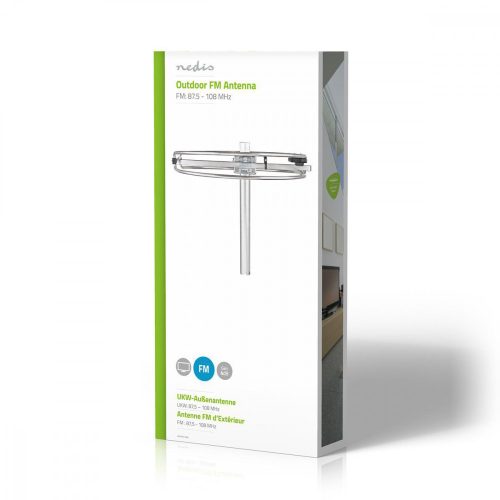 Kültéri FM Antenna - 4 dB Erősítés - FM: 87,5 – 108,0 MHz (ANORFM10ME)