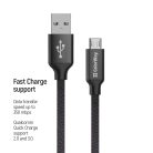 Colorway micro USB Kábel - 2.4A - 2m Fekete