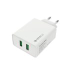 Colorway Hálózati USB töltő - 2x USB port - Quick Charge 3.0 - 36W - Fehér