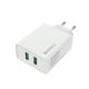 Colorway Hálózati USB töltő - 2x USB port - Quick Charge 3.0 - 36W - Fehér