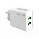 Colorway Hálózati USB töltő - 2x USB port - Quick Charge 3.0 - 36W - Fehér
