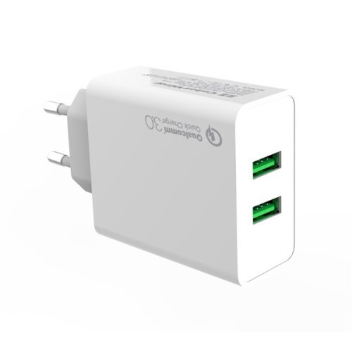 Colorway Hálózati USB töltő - 2x USB port - Quick Charge 3.0 - 36W - Fehér