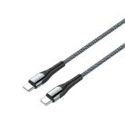 COLORWAY Kábel, Type-C - Type-C (PD Fast Charging 65W) 3.0A 1m gray (CW-CBPDCC040-GR)