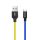 Colorway USB-C - USB Kábel - 2.4A 1m - Kék Sárga