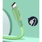 Colorway USB-C - USB Szilikon Kábel - 2.4A - Zöld - 1m