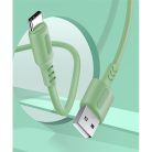Colorway USB-C - USB Szilikon Kábel - 2.4A - Zöld - 1m