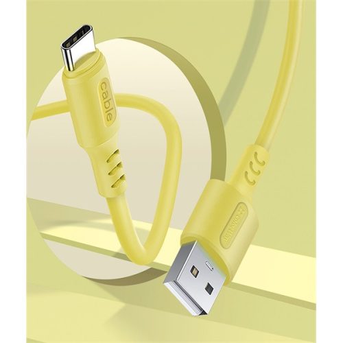 Colorway USB-C - USB kábel - 2.4A - Sárga - 1m