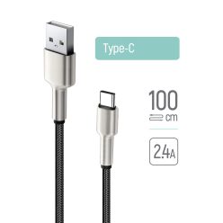 Colorway USB - USB-C kábel - 2.4A 1m Fekete