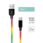 Colorway USB-C - USB Kábel - 2.4A - 1m