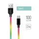 Colorway USB-C - USB Kábel - 2.4A - 1m
