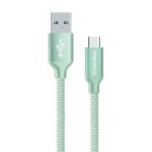 Colorway USB-C / USB Kábel - Menta - 2.1A - 1m