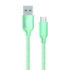 Colorway USB-C / USB Kábel - Menta - 2.1A - 1m