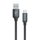 Colorway USB-C / USB Kábel - Fekete - 2.1A - 1m