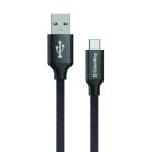 Colorway USB-C / USB Kábel - Fekete - 2.1A - 1m