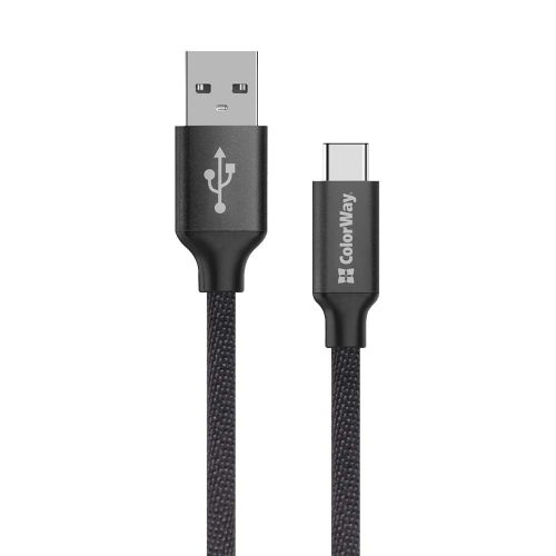 Colorway USB-C - USB Kábel - 2m - 2.4A - Fekete