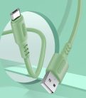Colorway micro USB Szilikon Kábel - 2.4A - 1m - zöld