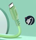 Colorway micro USB Szilikon Kábel - 2.4A - 1m - zöld
