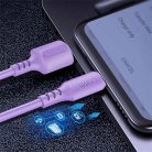 Colorway micro USB - USB Kábel - 2.4A - Lila - 1m