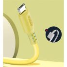 Colorway micro USB Szilikon Kábel - 2.4A - 1m - Sárga
