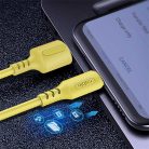 Colorway micro USB Szilikon Kábel - 2.4A - 1m - Sárga