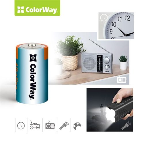 Colorway D / LR20 alkáli elem - 2 darab