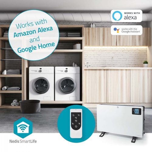Wifi Elektromos Konvektor - Turbo - Programozható - Távirányító - 2000 W - SmartLife