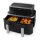 Nedis XXL Airfryer Forrólevegős Sütő 2x4,2 Dupla kosár