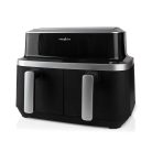 Nedis XXL Airfryer Forrólevegős Sütő 2x4,2 Dupla kosár