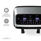 Nedis XXL Airfryer Forrólevegős Sütő 2x4,2 Dupla kosár
