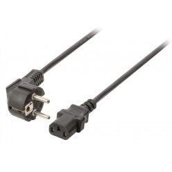 Hálózati 90 fokos tápkábel C13 - 3m - 3x1 mm²