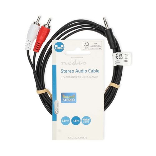 Nedis 3.5 Jack RCA kábel 1,5m
