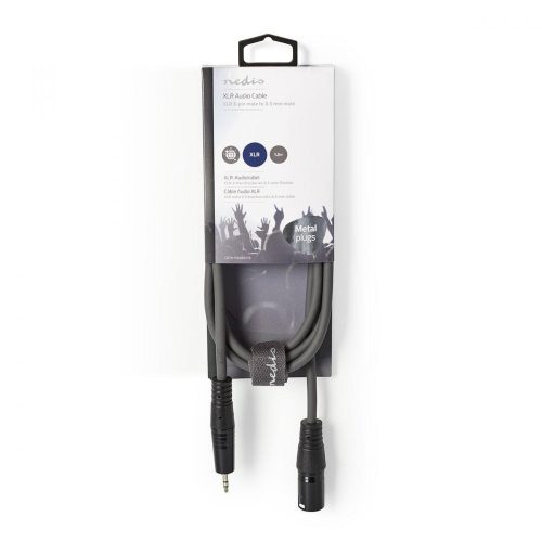 Nedis 3,5 mm jack - XLR audiokábel - 1,5 m