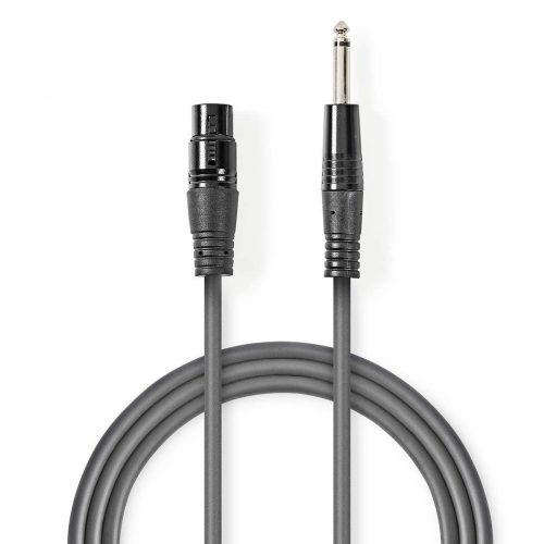 Nedis 6,3mm jack - XLR kábel | aszimmetrikus | - 5 m