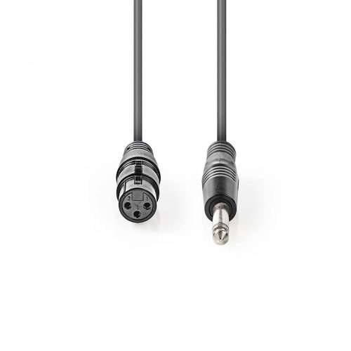 Nedis 6,3mm jack - XLR kábel | aszimmetrikus | - 5 m