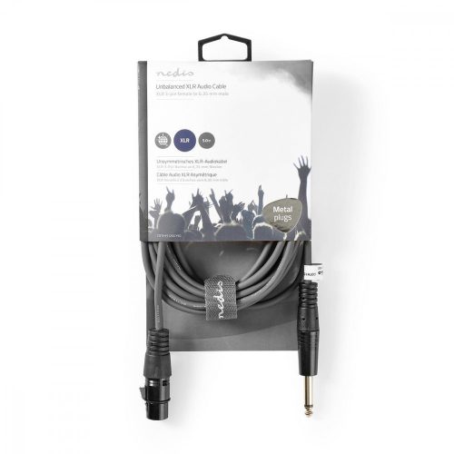 Nedis 6,3mm jack - XLR kábel | aszimmetrikus | - 5 m