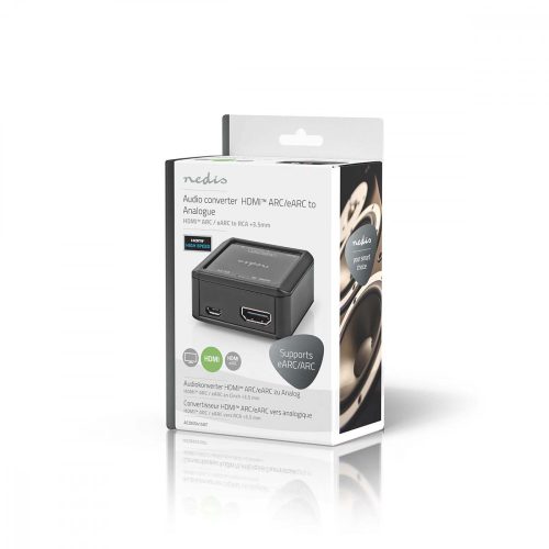 HDMI eARC hang leválasztó - HDMI -> Analóg RCA + jack