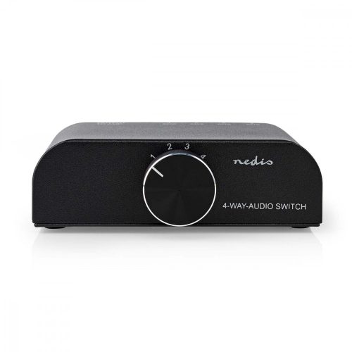 Nedis 4 Bemenetes Audio bemenetválasztó kapcsoló - Audio Switch
