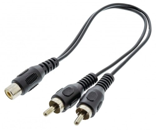 RCA elosztó kábel RCA alj - 2x RCA dugó