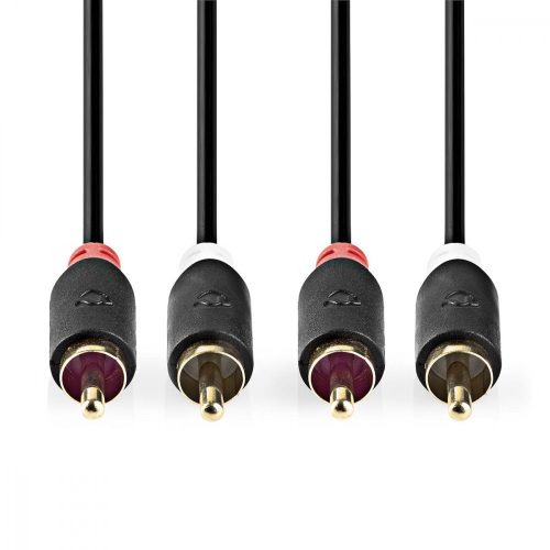 Nedis Profi RCA audiokábel | 2x RCA - 2x RCA | 0,5 m
