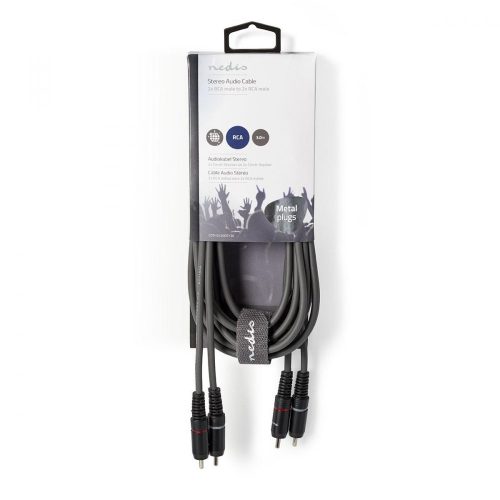 Nedis sztereó RCA kábel | 2x 2 RCA | - 3 m