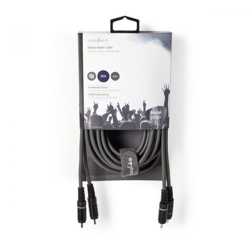Nedis sztereó RCA kábel | 2x 2 RCA | - 5 m