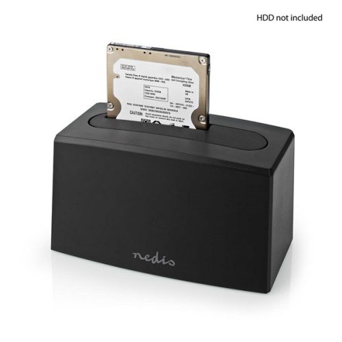 Nedis SATA HDD dokkoló állomás - USB 3.2 Gen1 - 2,5 / 3,5"