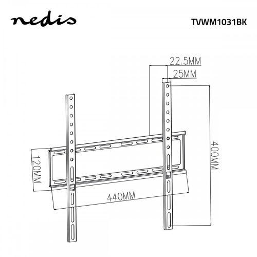 Nedis Fix Fali TV konzol 23-55" Vesa 400 x 400