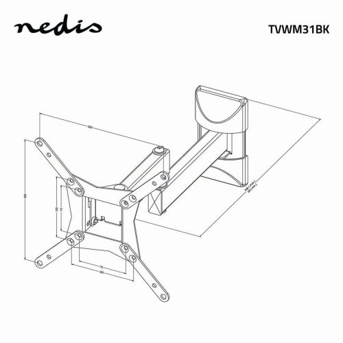 Nedis Fali konzol 3 csuklóponttal 32" Vesa 200