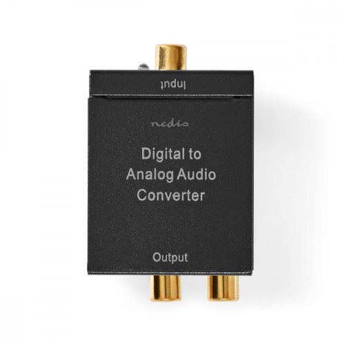 Digitális -> analóg audio konverter - AUX + Tápegység