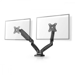  Asztali Gázrugós Monitor Állvány 2 monitorhoz - 15-32 " - Vesa 75x75, 100x100