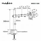 Nedis Asztali Monitor Állvány - 15 - 32 " - Vesa 75x75 100x100