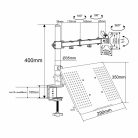 NEDIS MMSISNB110BK asztali monitor és laptop állvány | 15-32" | 75x75 / 100x100